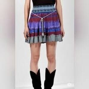 Free People / Vintage Anna Corinna Boho Reworked Vintage Hand Dyed Skirt / sz L